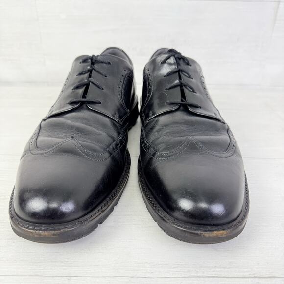 ECCO Black Leather Wingtip Derby Oxford Dress Shoes Men Size 12 EUR‎ 46 Lace Up main image 4
